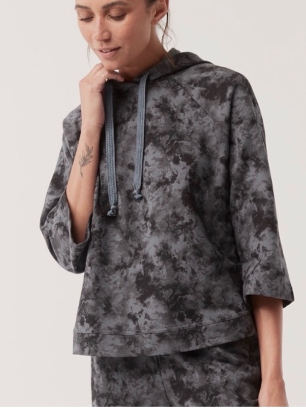 Pact Charcoal Gray Hooded Pullover